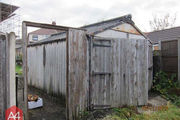 Asbestos shed removal