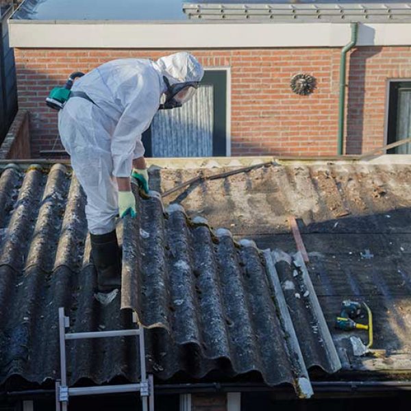 Removing asbestos garage removal