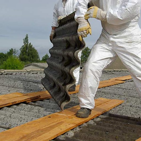 Asbestos tile removal